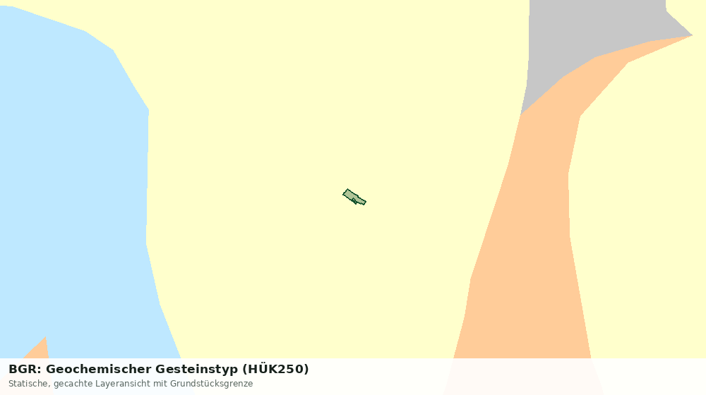 Statische Kartenansicht: BGR: Geochemischer Gesteinstyp (HÜK250)