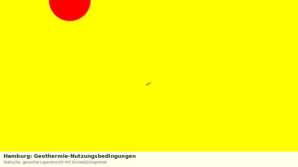 Statische Kartenansicht: Hamburg: Geothermie-Nutzungsbedingungen