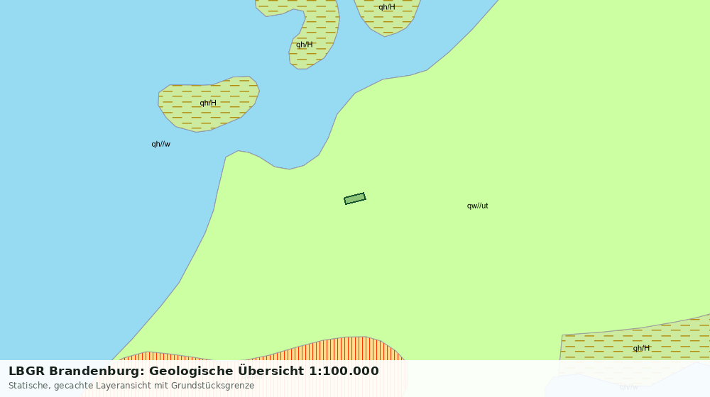 Statische Kartenansicht: LBGR Brandenburg: Geologische Übersicht 1:100.000