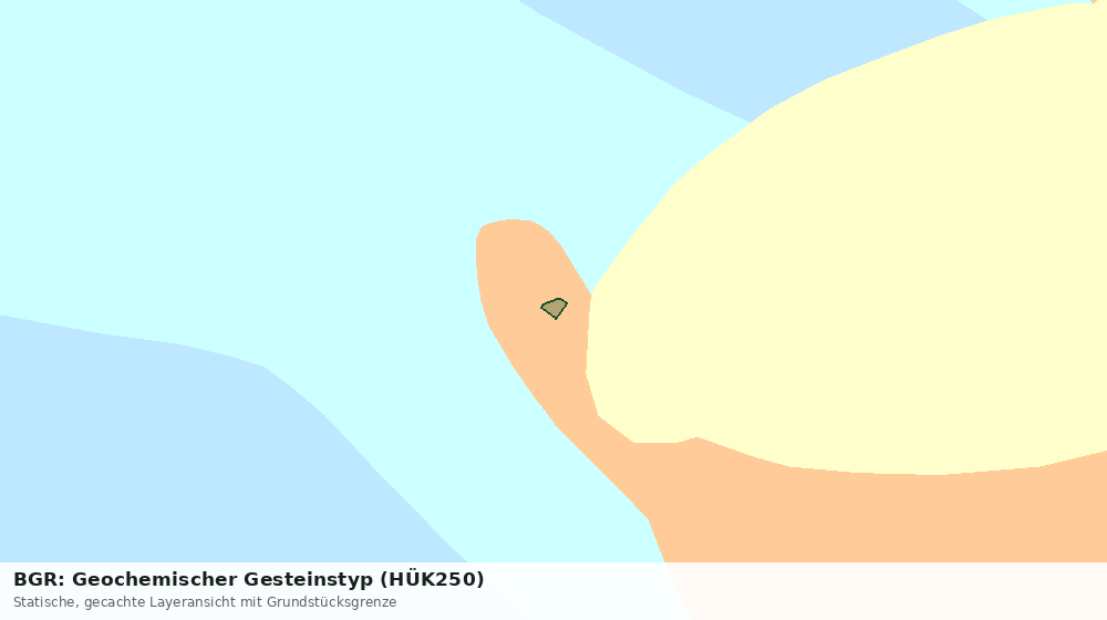 Statische Kartenansicht: BGR: Geochemischer Gesteinstyp (HÜK250)