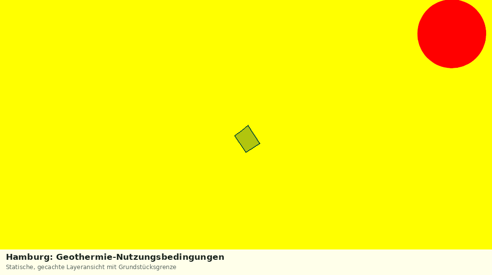 Statische Kartenansicht: Hamburg: Geothermie-Nutzungsbedingungen