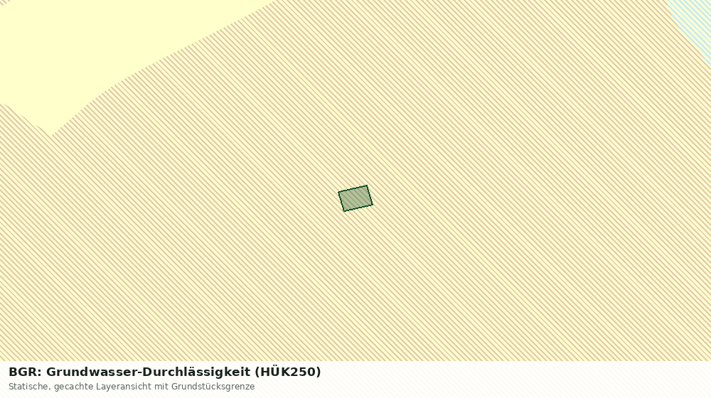 Statische Kartenansicht: BGR: Grundwasser-Durchlässigkeit (HÜK250)