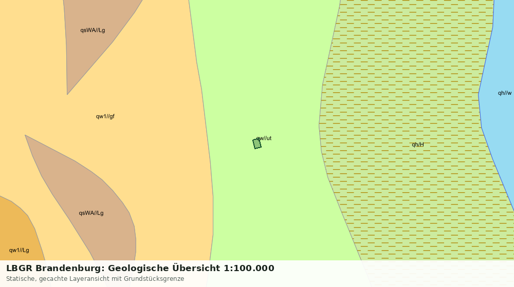 Statische Kartenansicht: LBGR Brandenburg: Geologische Übersicht 1:100.000