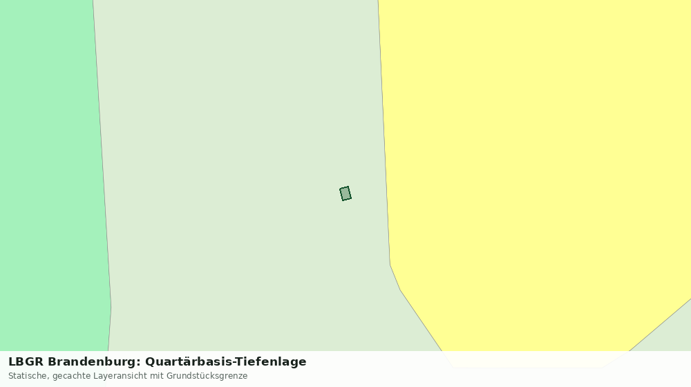 Statische Kartenansicht: LBGR Brandenburg: Quartärbasis-Tiefenlage