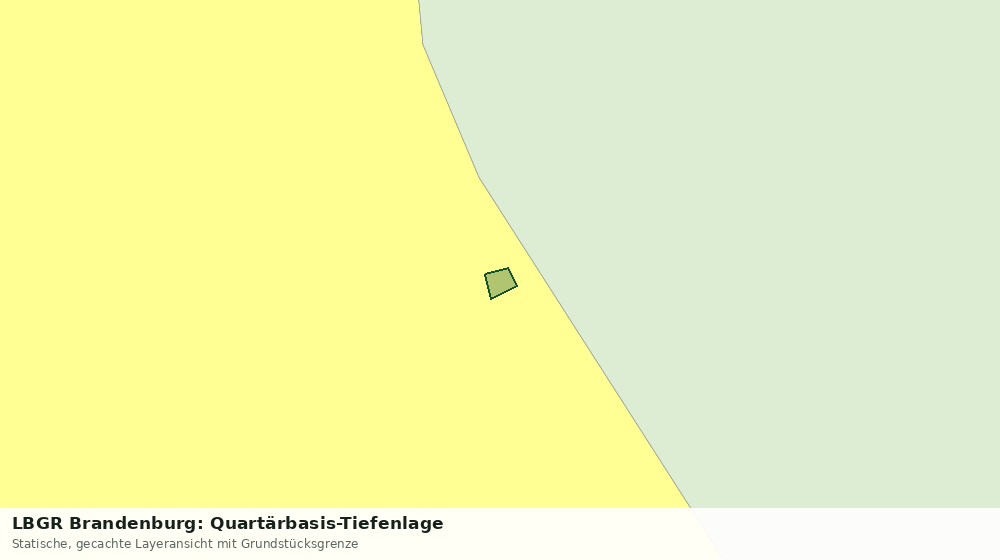 Statische Kartenansicht: LBGR Brandenburg: Quartärbasis-Tiefenlage