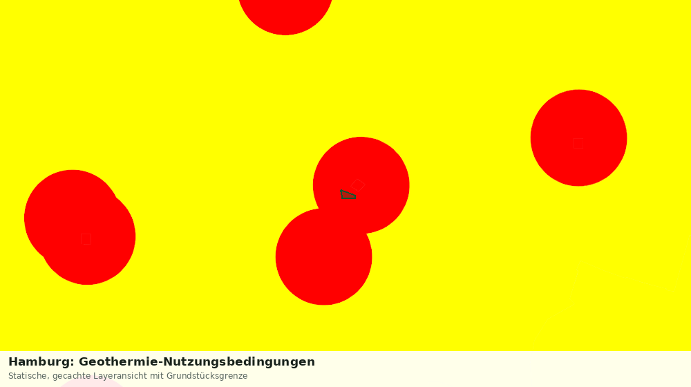 Statische Kartenansicht: Hamburg: Geothermie-Nutzungsbedingungen