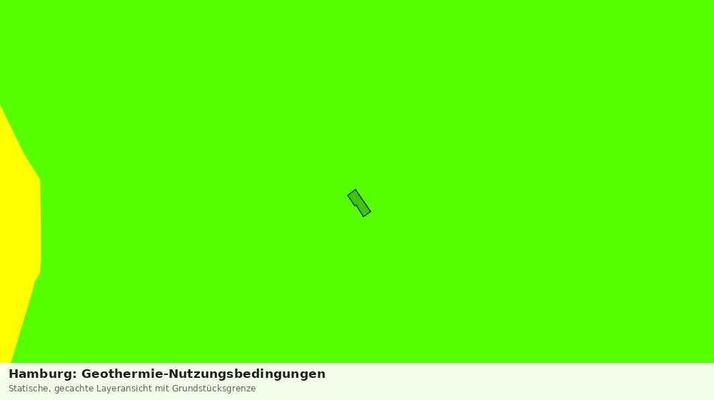 Statische Kartenansicht: Hamburg: Geothermie-Nutzungsbedingungen