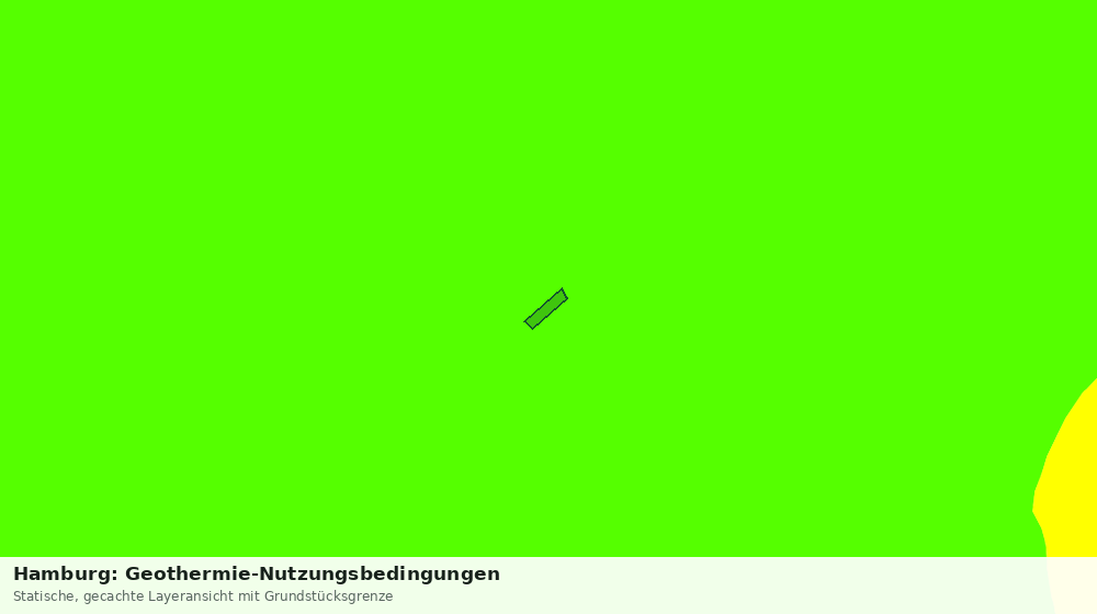 Statische Kartenansicht: Hamburg: Geothermie-Nutzungsbedingungen