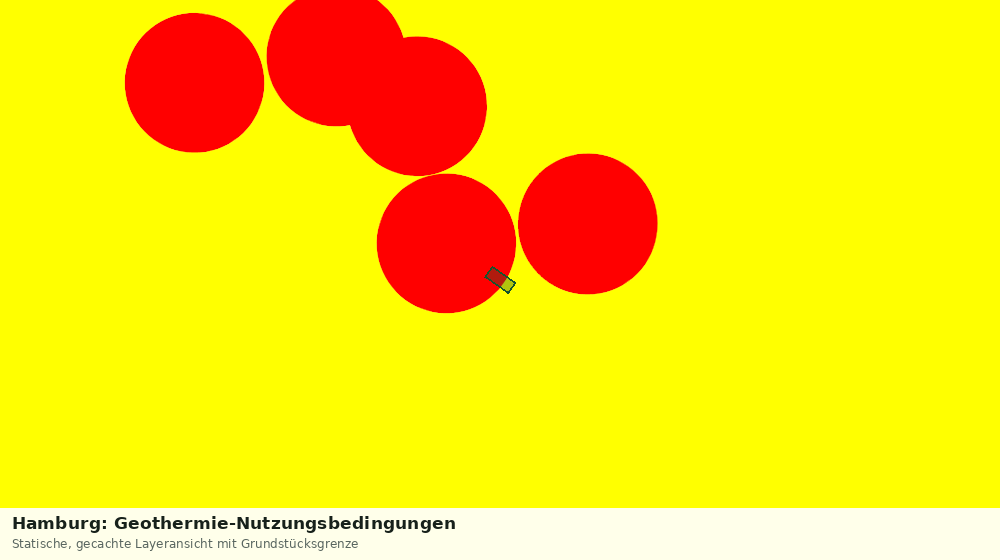 Statische Kartenansicht: Hamburg: Geothermie-Nutzungsbedingungen