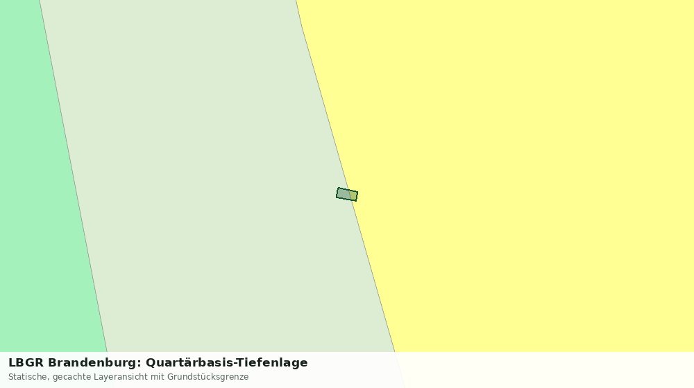 Statische Kartenansicht: LBGR Brandenburg: Quartärbasis-Tiefenlage