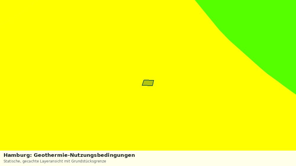 Statische Kartenansicht: Hamburg: Geothermie-Nutzungsbedingungen