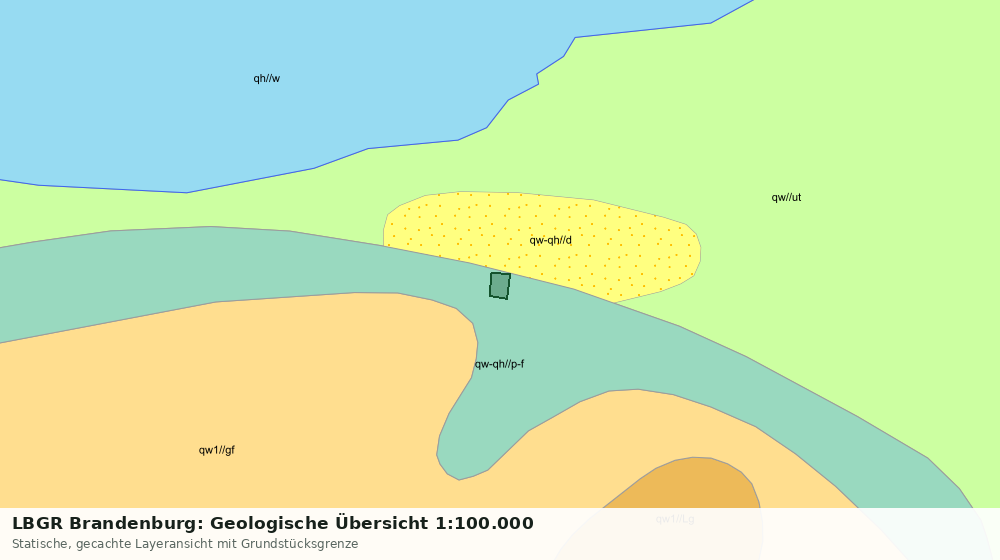 Statische Kartenansicht: LBGR Brandenburg: Geologische Übersicht 1:100.000