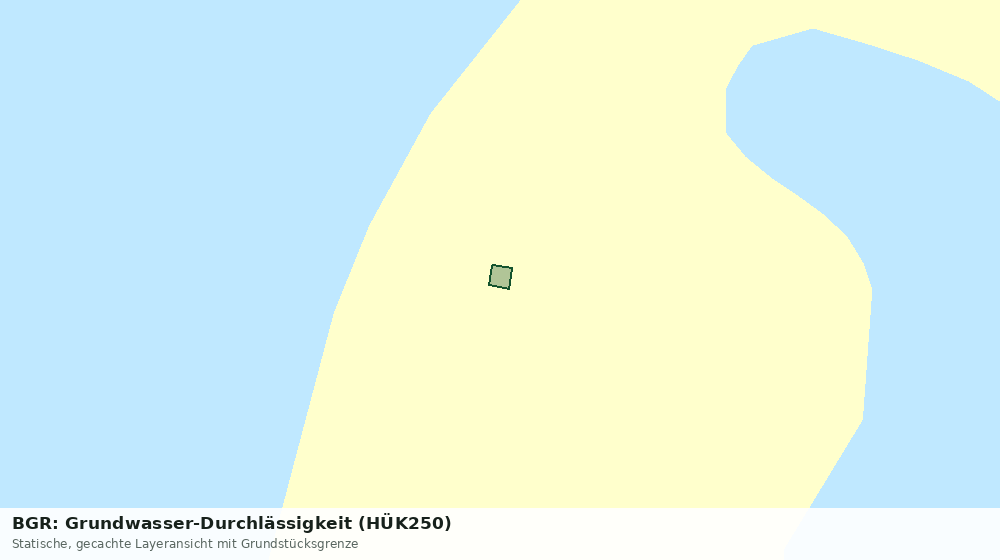 Statische Kartenansicht: BGR: Grundwasser-Durchlässigkeit (HÜK250)