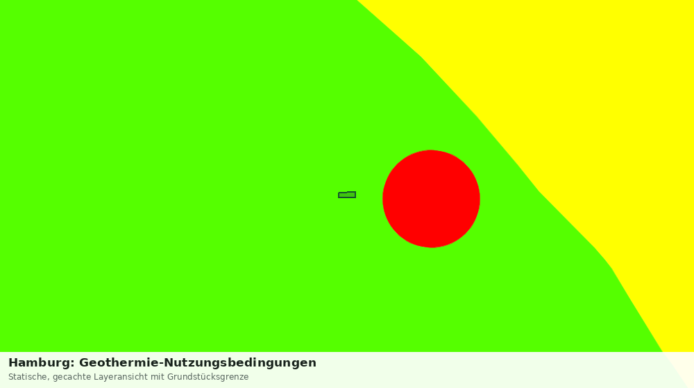 Statische Kartenansicht: Hamburg: Geothermie-Nutzungsbedingungen