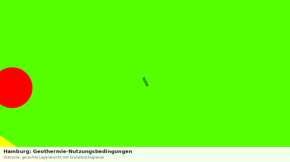 Statische Kartenansicht: Hamburg: Geothermie-Nutzungsbedingungen