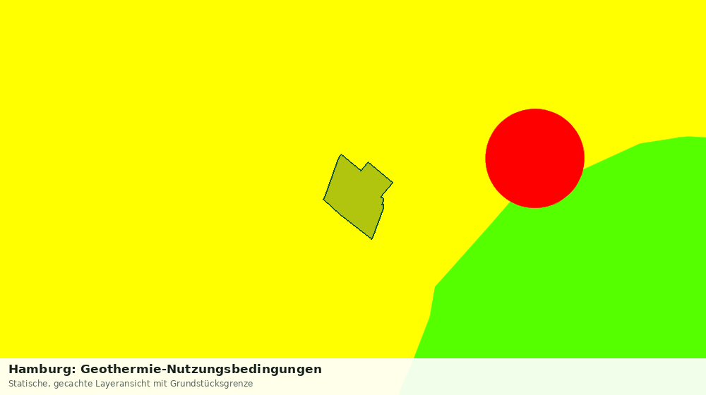 Statische Kartenansicht: Hamburg: Geothermie-Nutzungsbedingungen