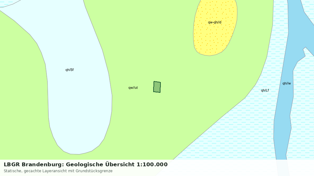 Statische Kartenansicht: LBGR Brandenburg: Geologische Übersicht 1:100.000