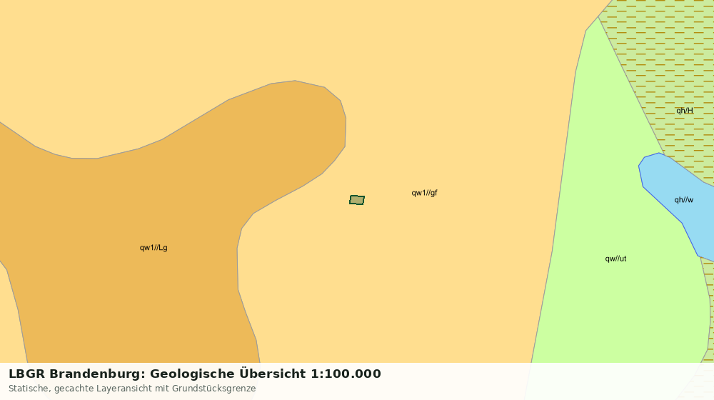 Statische Kartenansicht: LBGR Brandenburg: Geologische Übersicht 1:100.000