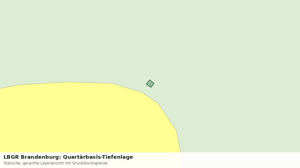 Statische Kartenansicht: LBGR Brandenburg: Quartärbasis-Tiefenlage