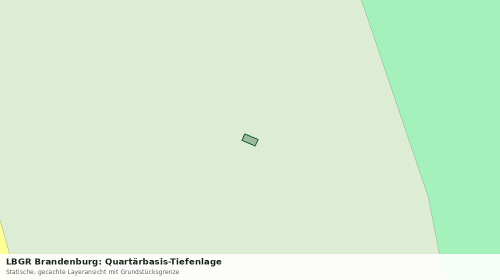 Statische Kartenansicht: LBGR Brandenburg: Quartärbasis-Tiefenlage