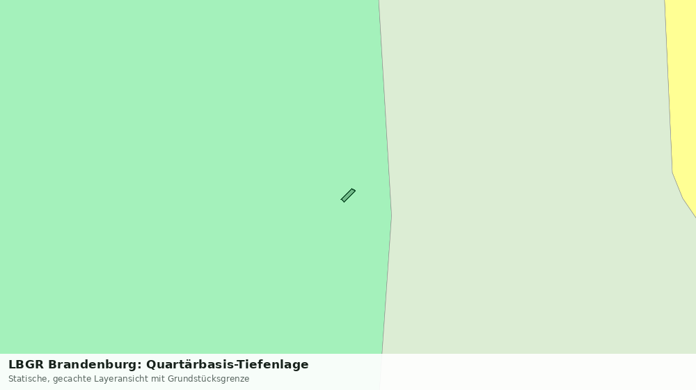 Statische Kartenansicht: LBGR Brandenburg: Quartärbasis-Tiefenlage