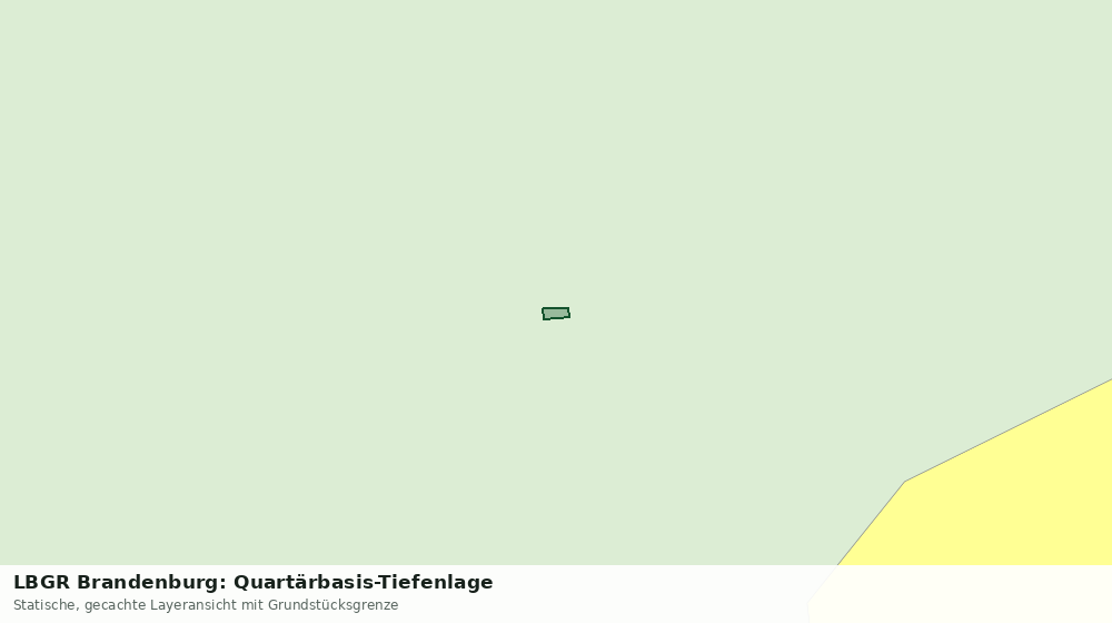 Statische Kartenansicht: LBGR Brandenburg: Quartärbasis-Tiefenlage