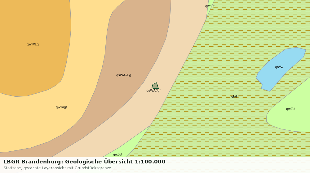 Statische Kartenansicht: LBGR Brandenburg: Geologische Übersicht 1:100.000