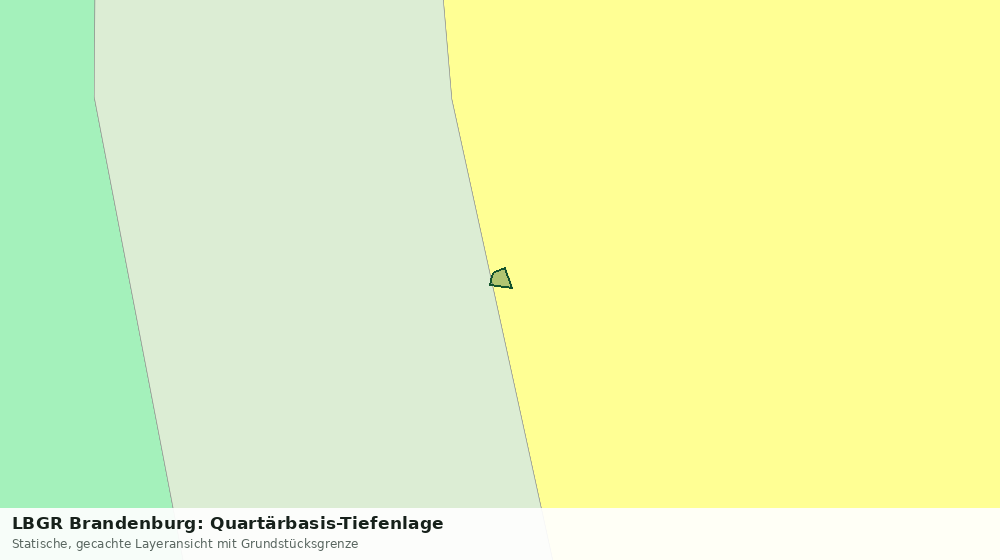 Statische Kartenansicht: LBGR Brandenburg: Quartärbasis-Tiefenlage