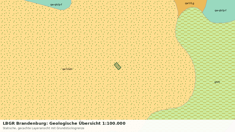 Statische Kartenansicht: LBGR Brandenburg: Geologische Übersicht 1:100.000