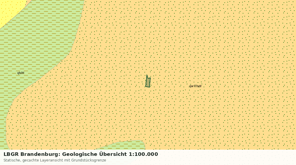 Statische Kartenansicht: LBGR Brandenburg: Geologische Übersicht 1:100.000