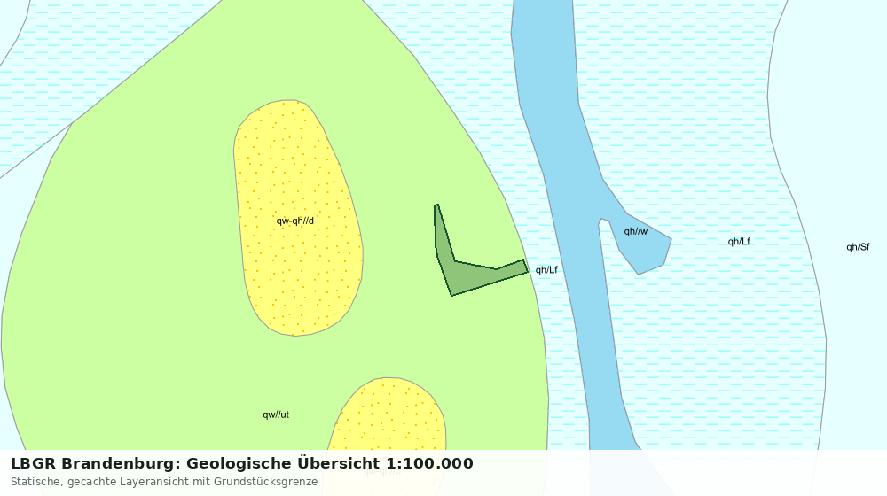 Statische Kartenansicht: LBGR Brandenburg: Geologische Übersicht 1:100.000