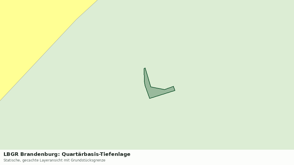 Statische Kartenansicht: LBGR Brandenburg: Quartärbasis-Tiefenlage