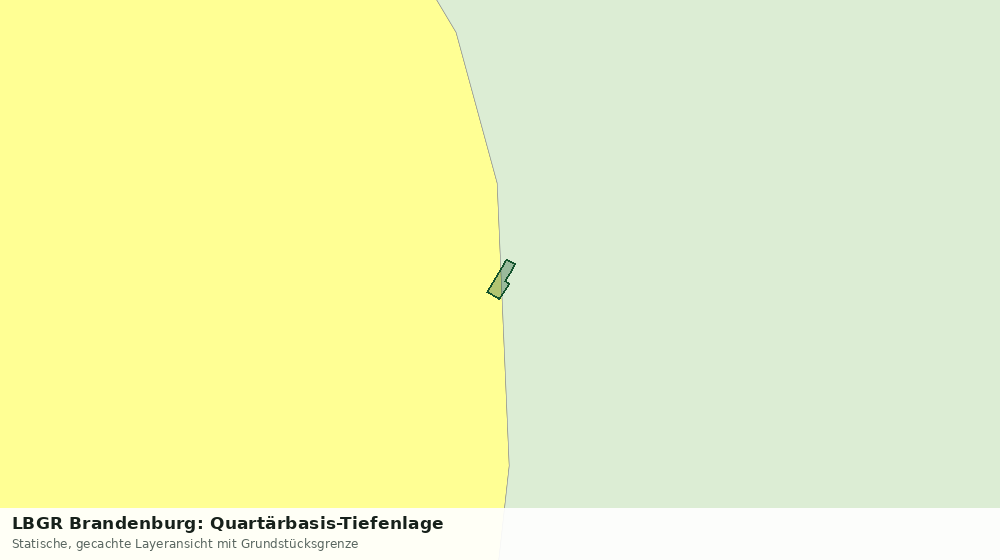 Statische Kartenansicht: LBGR Brandenburg: Quartärbasis-Tiefenlage