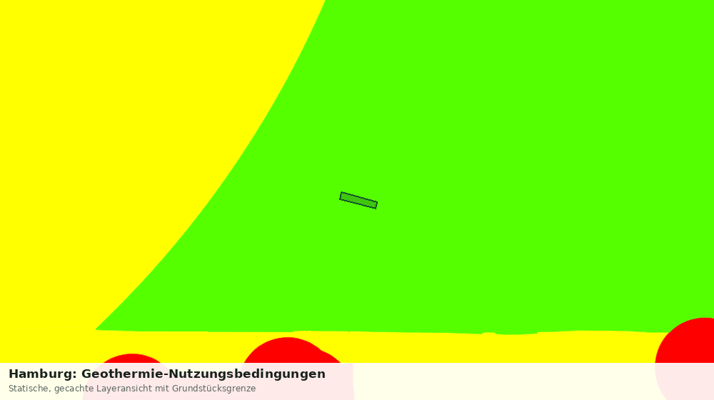 Statische Kartenansicht: Hamburg: Geothermie-Nutzungsbedingungen