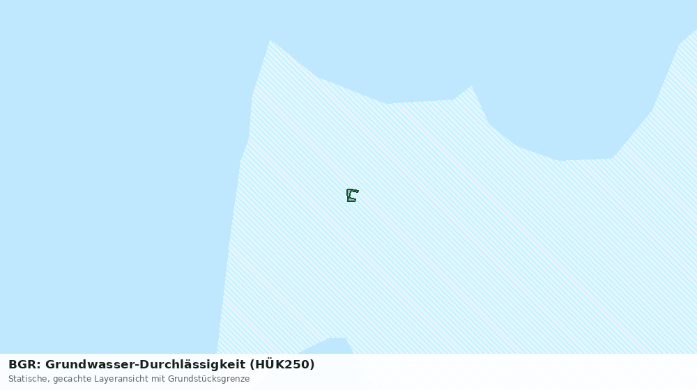 Statische Kartenansicht: BGR: Grundwasser-Durchlässigkeit (HÜK250)
