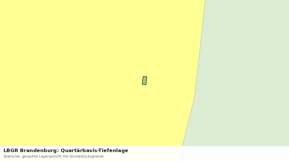 Statische Kartenansicht: LBGR Brandenburg: Quartärbasis-Tiefenlage
