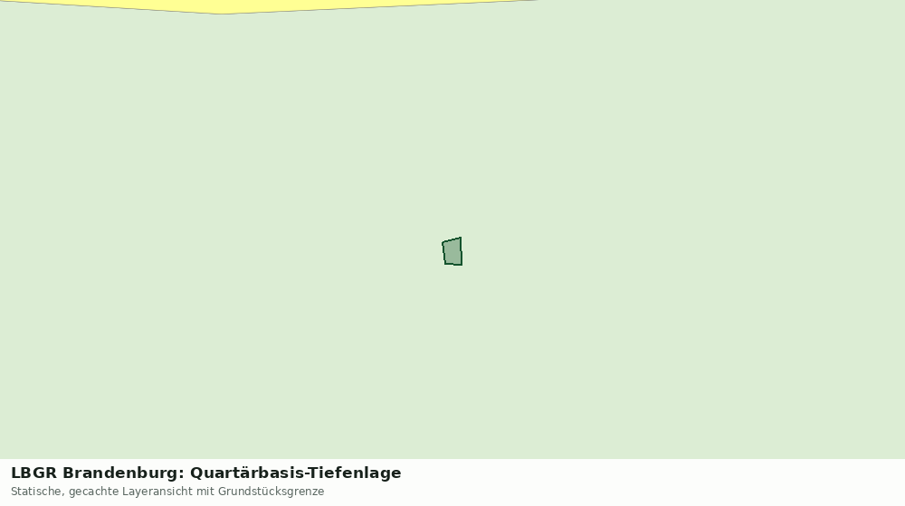 Statische Kartenansicht: LBGR Brandenburg: Quartärbasis-Tiefenlage
