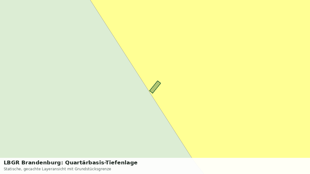 Statische Kartenansicht: LBGR Brandenburg: Quartärbasis-Tiefenlage