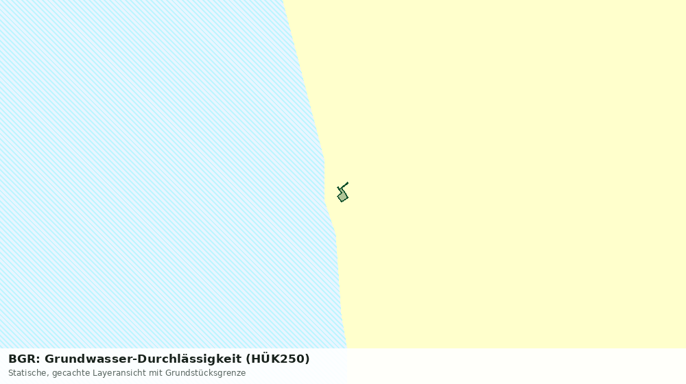 Statische Kartenansicht: BGR: Grundwasser-Durchlässigkeit (HÜK250)