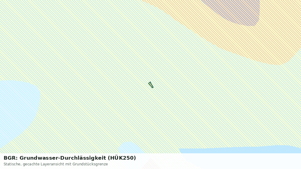 Statische Kartenansicht: BGR: Grundwasser-Durchlässigkeit (HÜK250)