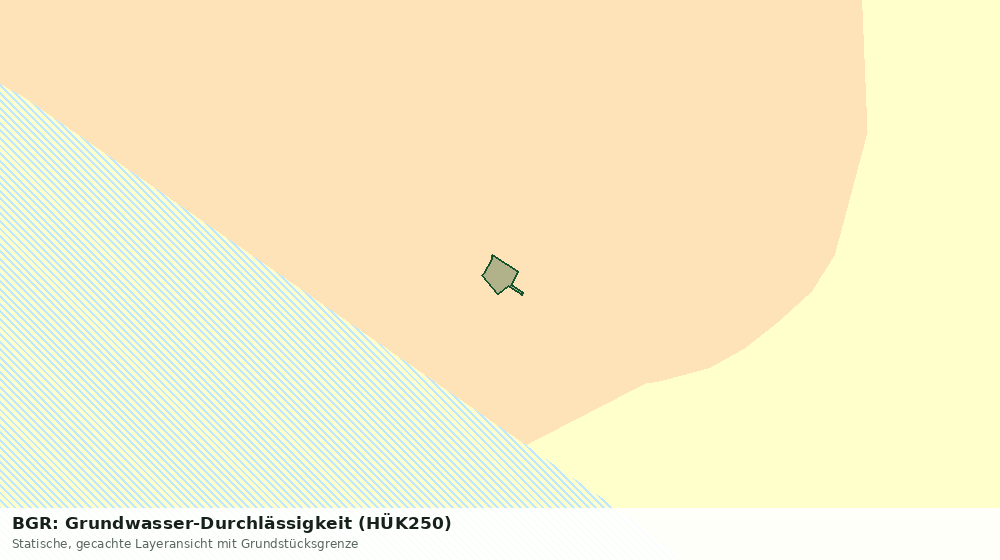 Statische Kartenansicht: BGR: Grundwasser-Durchlässigkeit (HÜK250)
