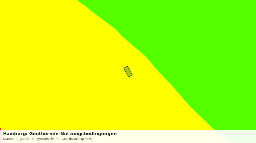 Statische Kartenansicht: Hamburg: Geothermie-Nutzungsbedingungen