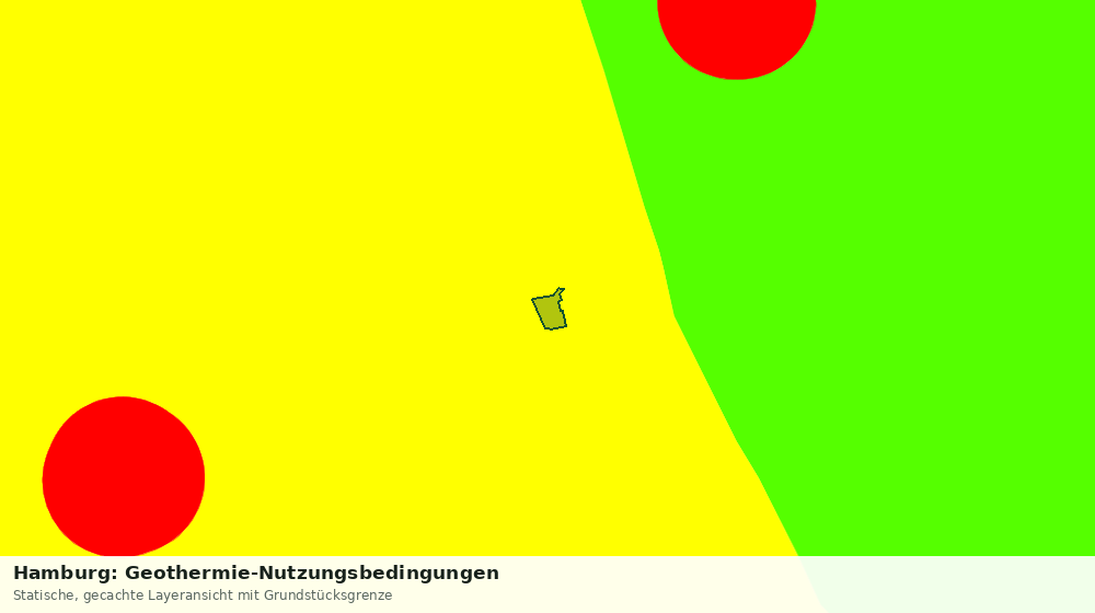 Statische Kartenansicht: Hamburg: Geothermie-Nutzungsbedingungen