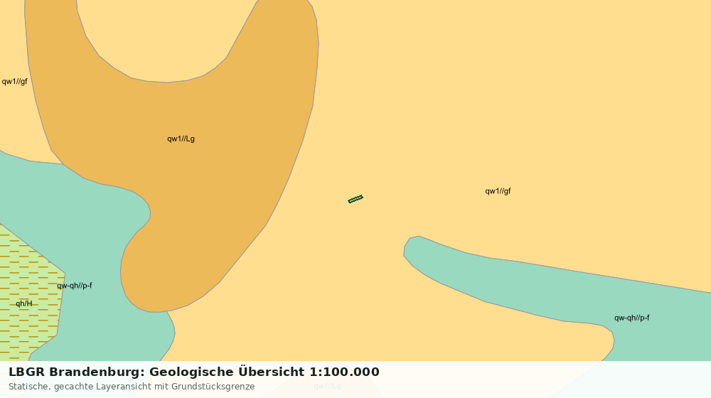 Statische Kartenansicht: LBGR Brandenburg: Geologische Übersicht 1:100.000