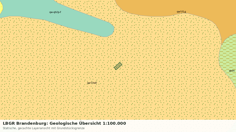 Statische Kartenansicht: LBGR Brandenburg: Geologische Übersicht 1:100.000