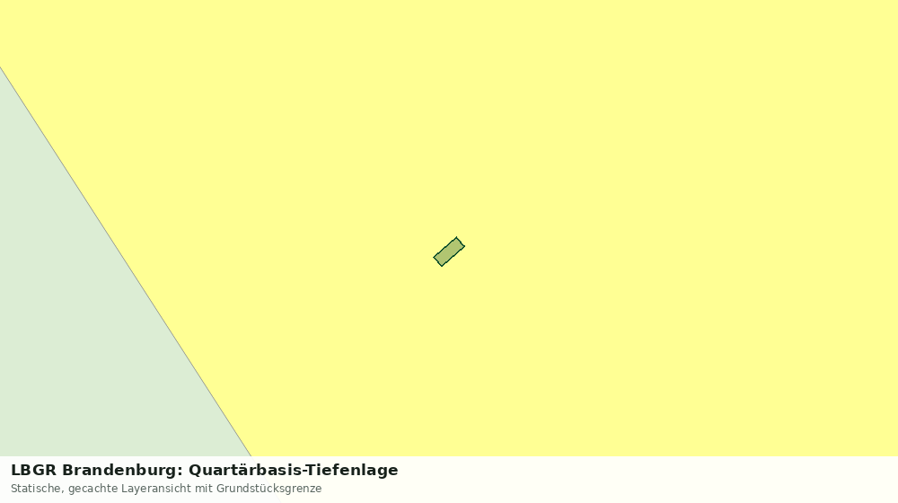 Statische Kartenansicht: LBGR Brandenburg: Quartärbasis-Tiefenlage