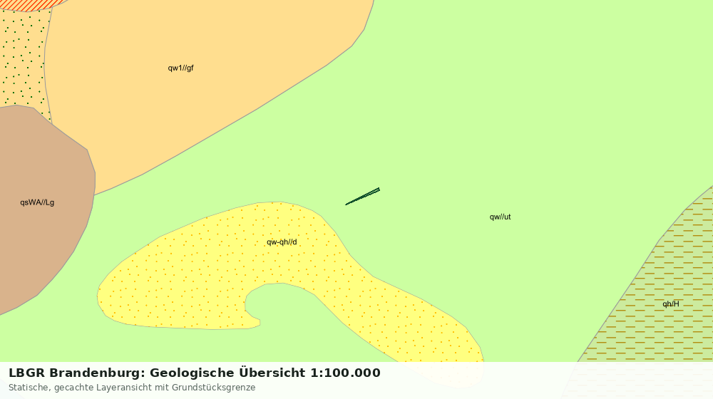 Statische Kartenansicht: LBGR Brandenburg: Geologische Übersicht 1:100.000