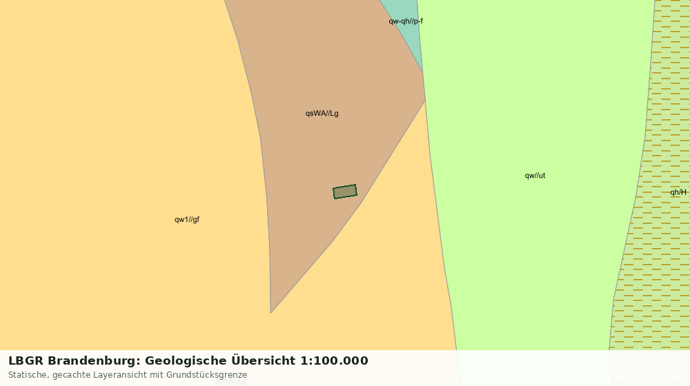 Statische Kartenansicht: LBGR Brandenburg: Geologische Übersicht 1:100.000