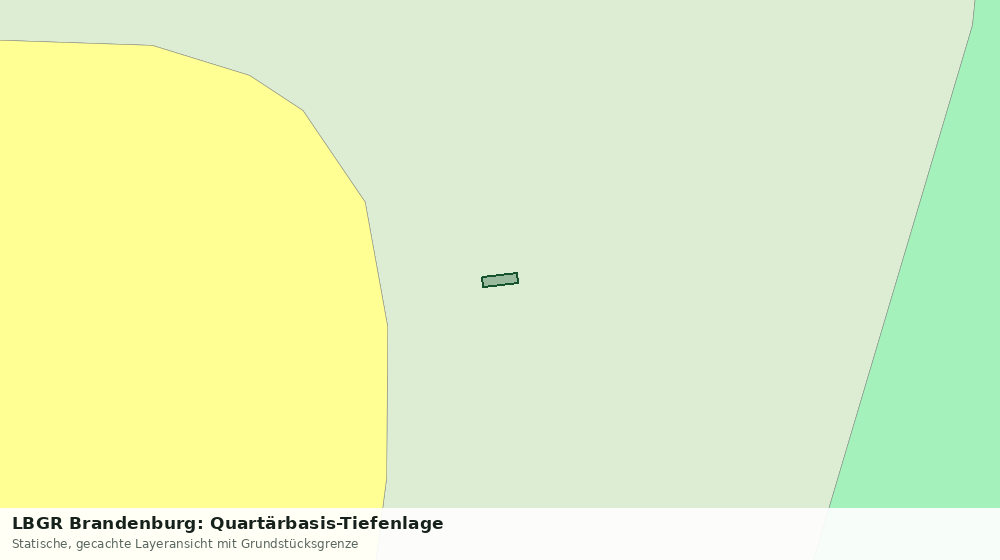 Statische Kartenansicht: LBGR Brandenburg: Quartärbasis-Tiefenlage