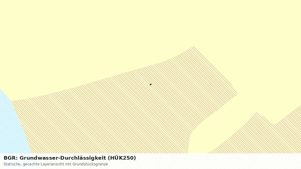 Statische Kartenansicht: BGR: Grundwasser-Durchlässigkeit (HÜK250)